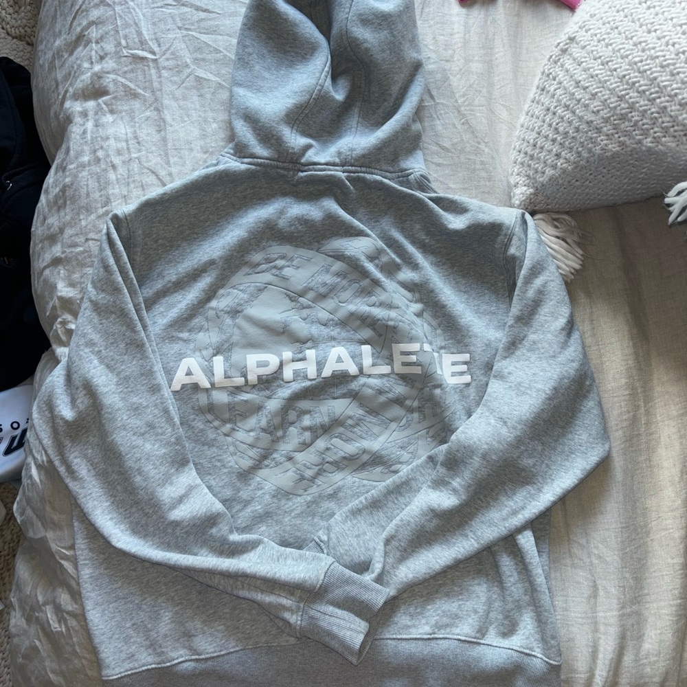 Alphalete grey gym hoodie